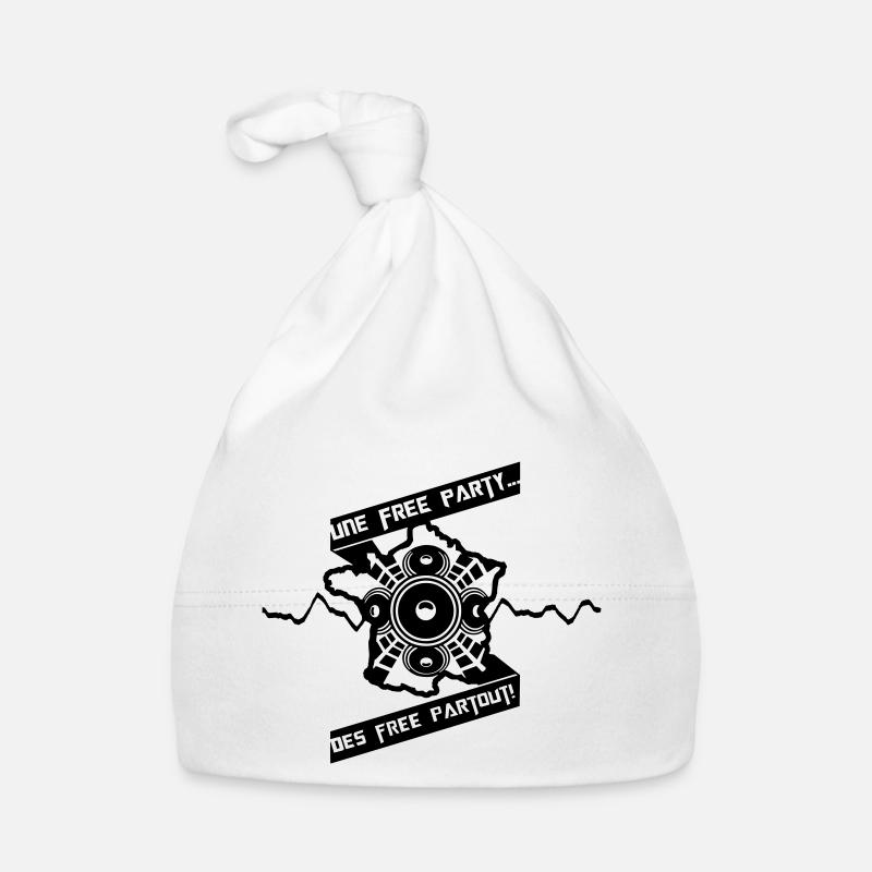 Free Partout! - Bonnet bio Bébé - blanc