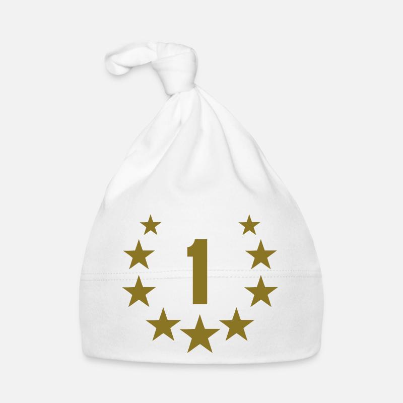 Die Nummer eins 1 Der Gewinner mit Sterne Baby Bio-Mütze