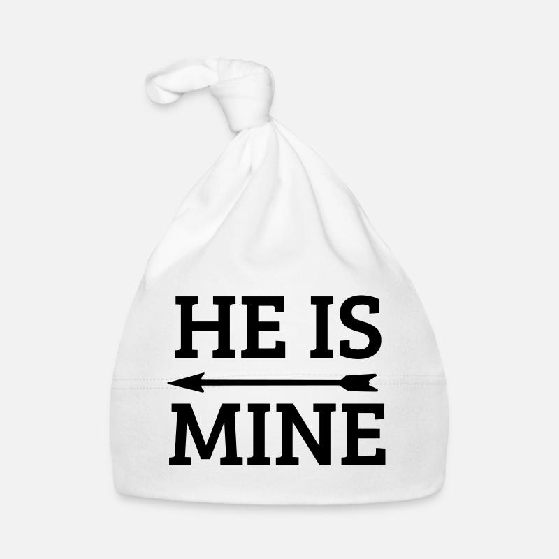 he is mine Baby Bio-Mütze