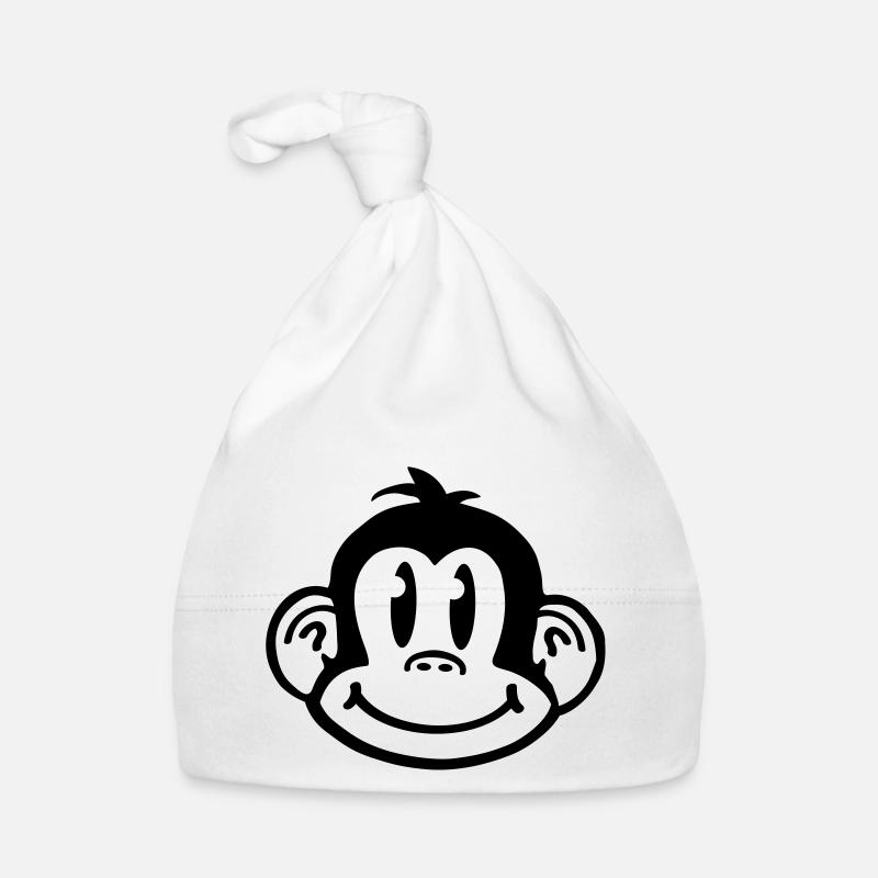 affe_comic_smiley_aq1 Baby Bio-Mütze