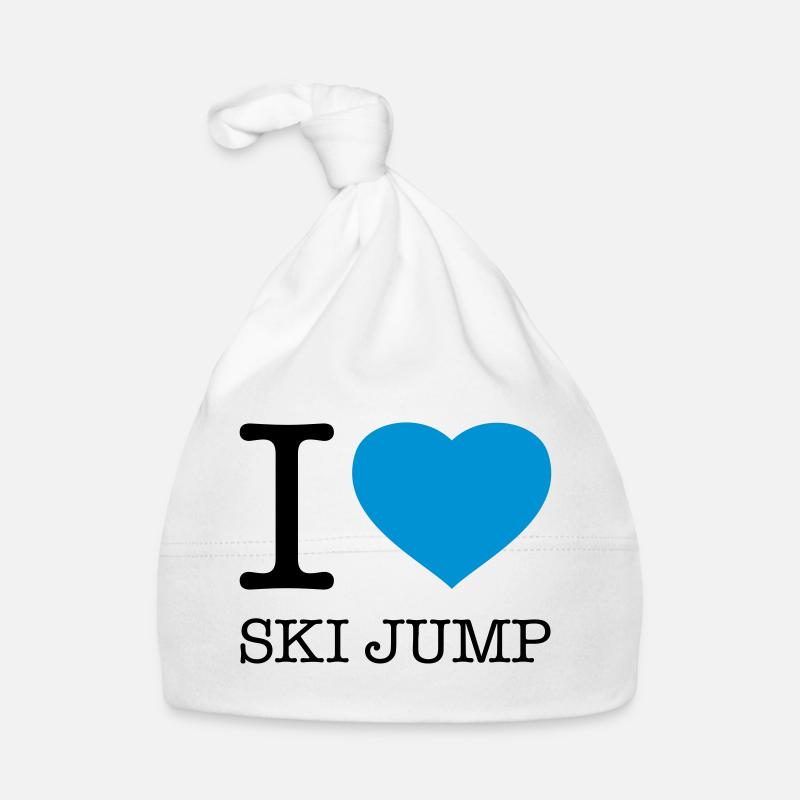 J’ADORE LE SAUT À SKI Saut à ski Bonnet bio Bébé