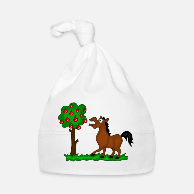 pferd baum Baby Bio-Mütze