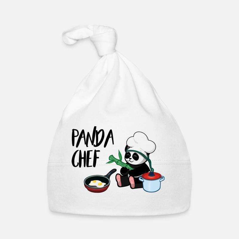 Cuoco panda Cappellino ecologico per neonato