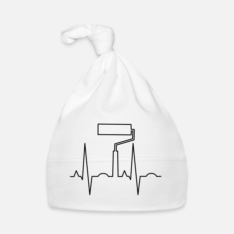 ekg painter Organic Baby Cap