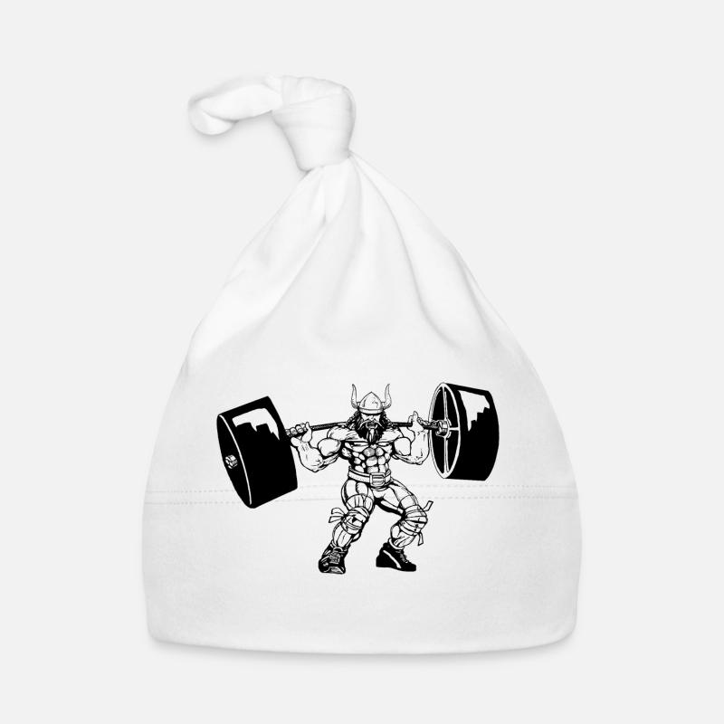 Wikinger Viking Bodybuilder Training Gym Baby Bio-Mütze