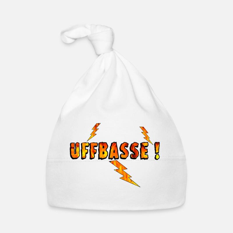 Uffbasse mit Blitzen, Pälzer Sprich Baby Bio-Mütze