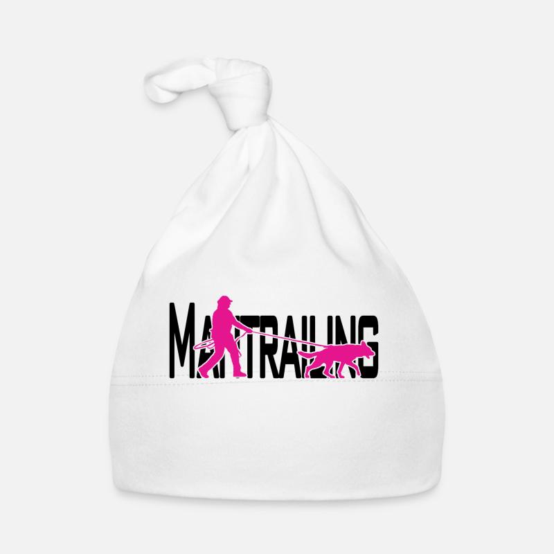 Mantrailing pink / black Organic Baby Cap