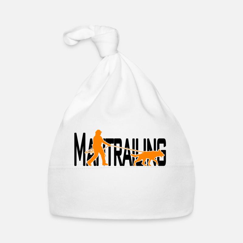 Mantrailing orange / black Organic Baby Cap