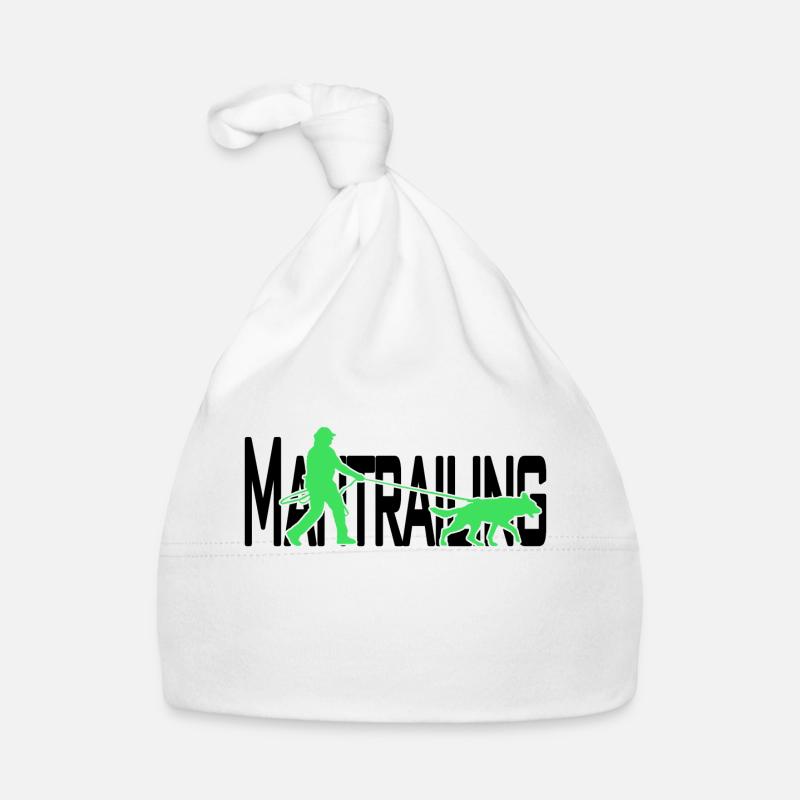 Mantrailing black / green Organic Baby Cap