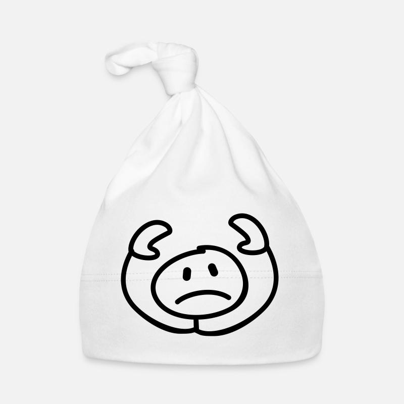 resigned stick man head Organic Baby Cap