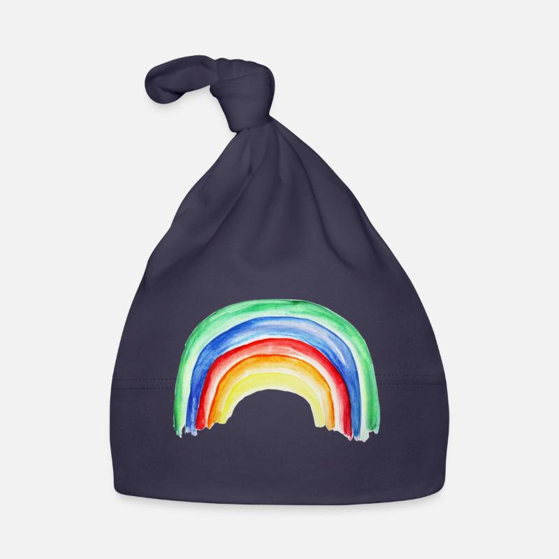 rainbow regenbogen Baby Bio-Mütze