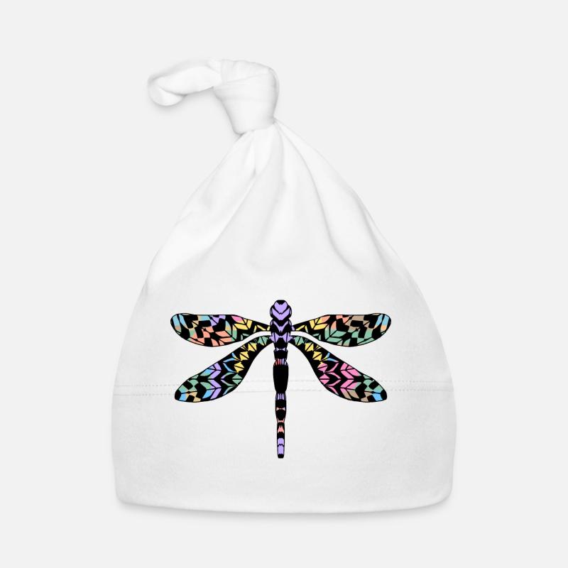 Libellule - Bonnet bio Bébé - blanc