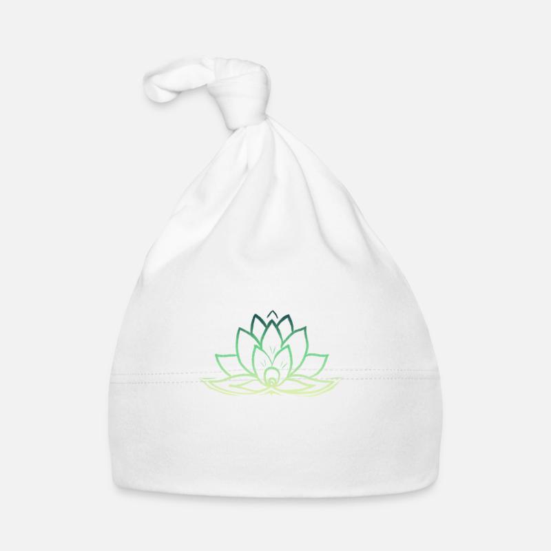 lotus - Bonnet bio Bébé - blanc