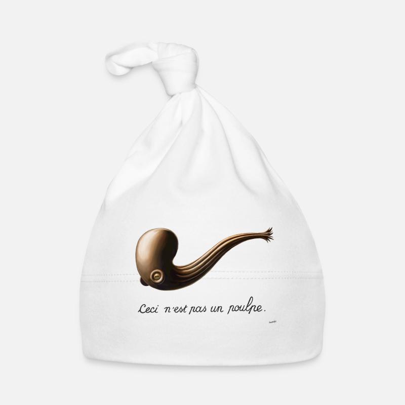 Ceci n'est pas un poulpe - Bonnet bio Bébé - blanc