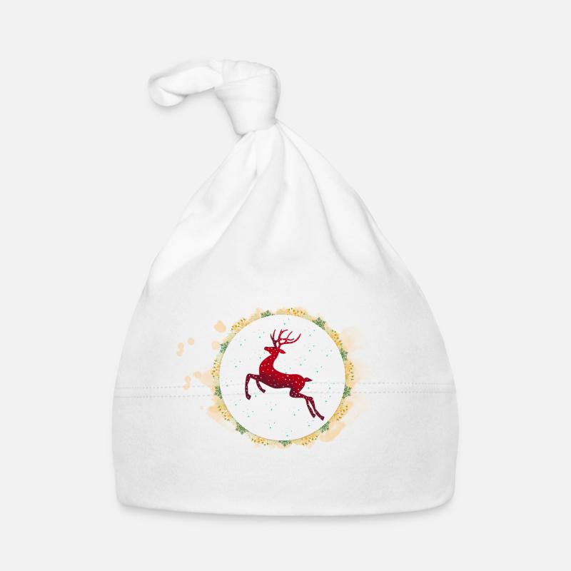 Weihnachtsrentier Baby Bio-Mütze