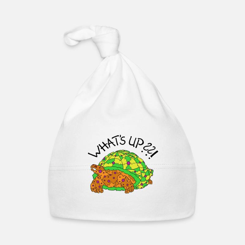 Turtle "What ́s up??!" Organic Baby Cap