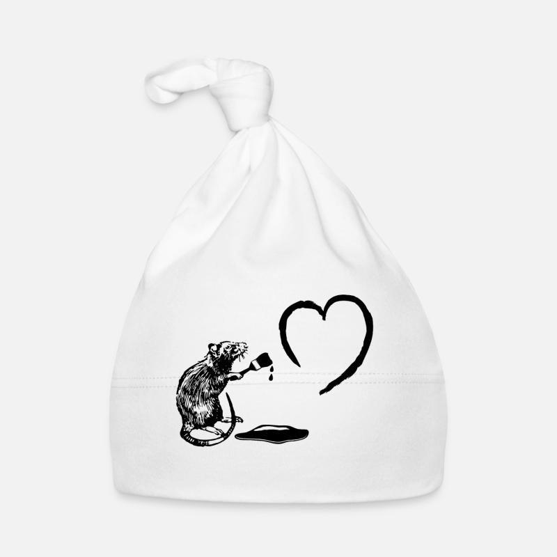 Pensel kunstner rotte Babyhue af økologisk bomuld