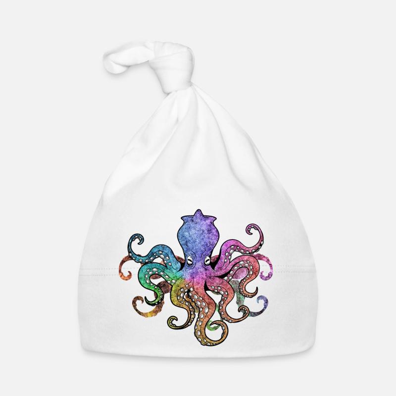 OCTOPUS OCTOPUS - Organic Baby Cap - white