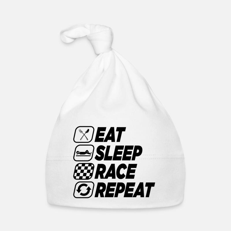 MANGER LA COURSE DU SOMMEIL RÉPÉTER Bonnet bio Bébé