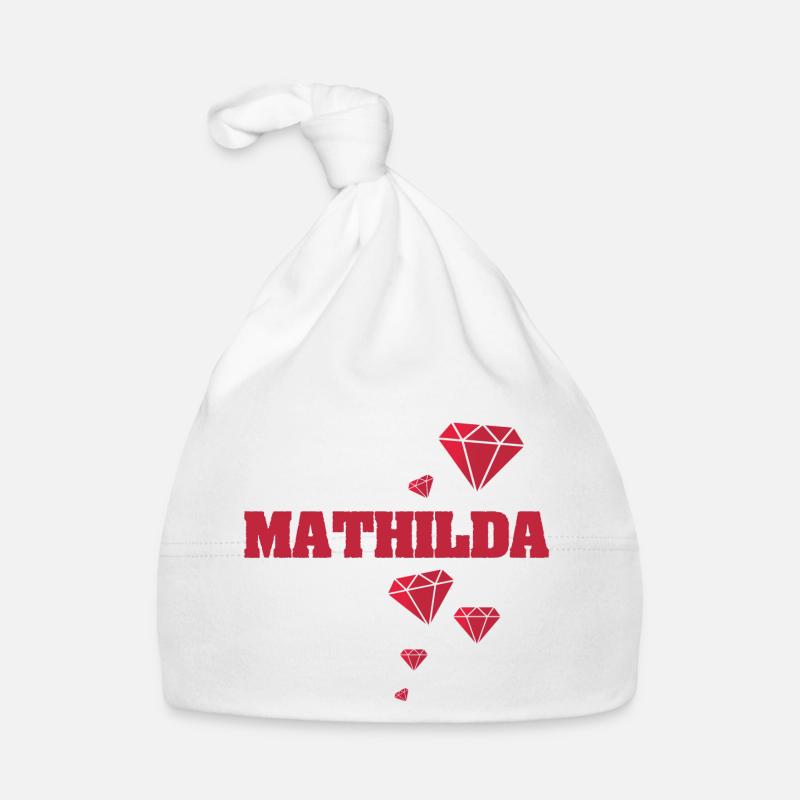 Geschenkidee Mathilda - Baby Bio-Mütze - Weiß
