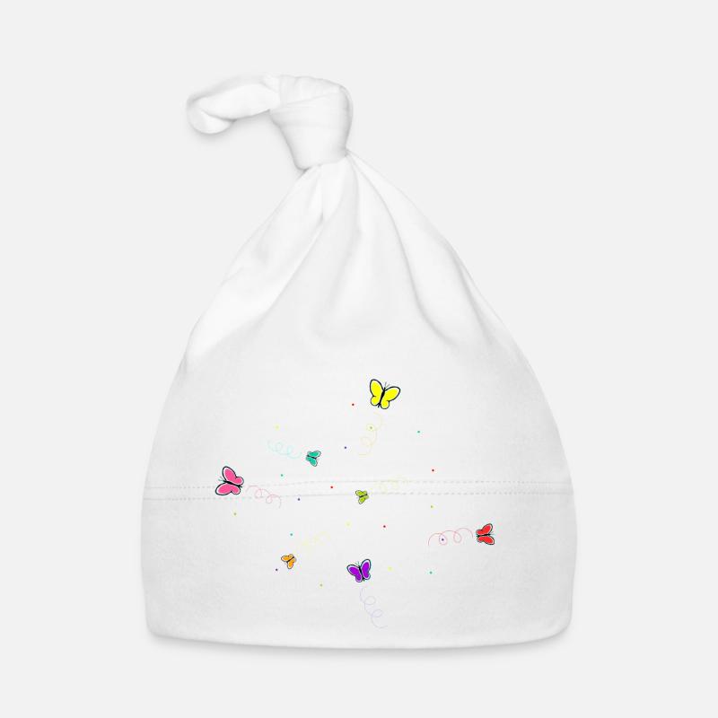 Butterflies Organic Baby Cap