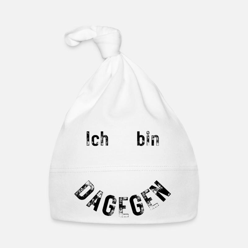 Ich bin dagegen Baby Bio-Mütze