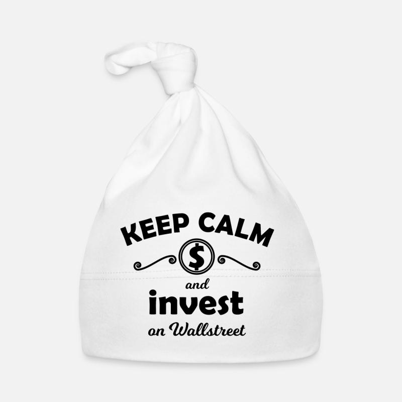 L’investisseur boursier - Bonnet bio Bébé - blanc