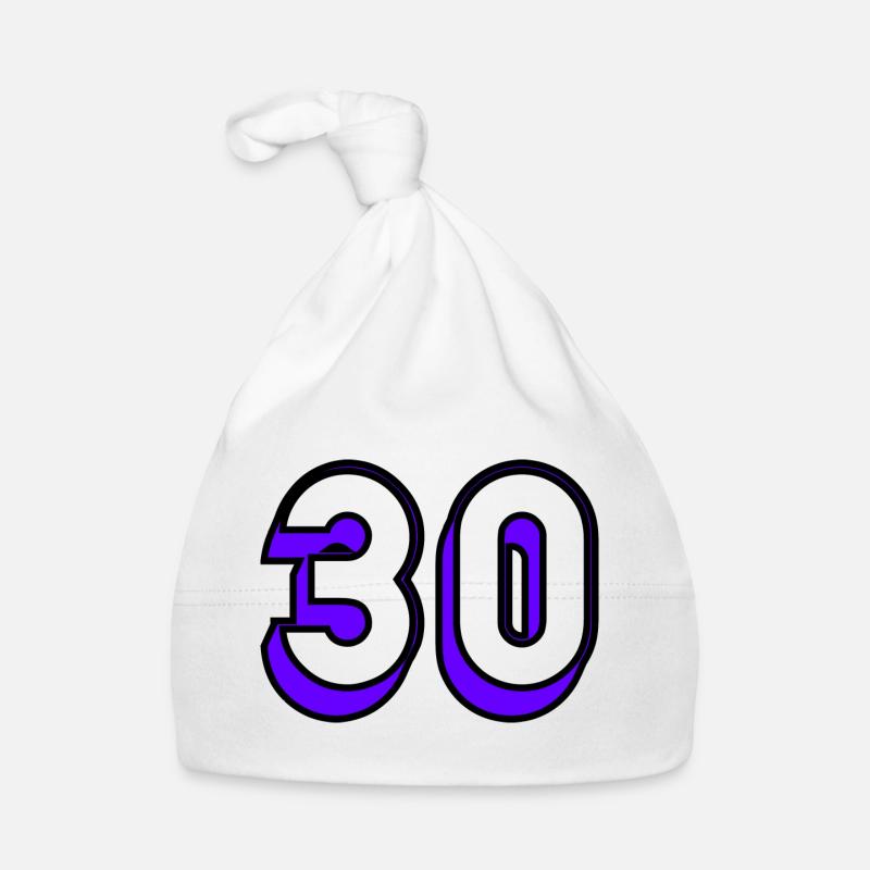 30 ANS. 30. 30e ANNIVERSAIRE. ANNIVERSAIRE 30 ANS Bonnet bio Bébé