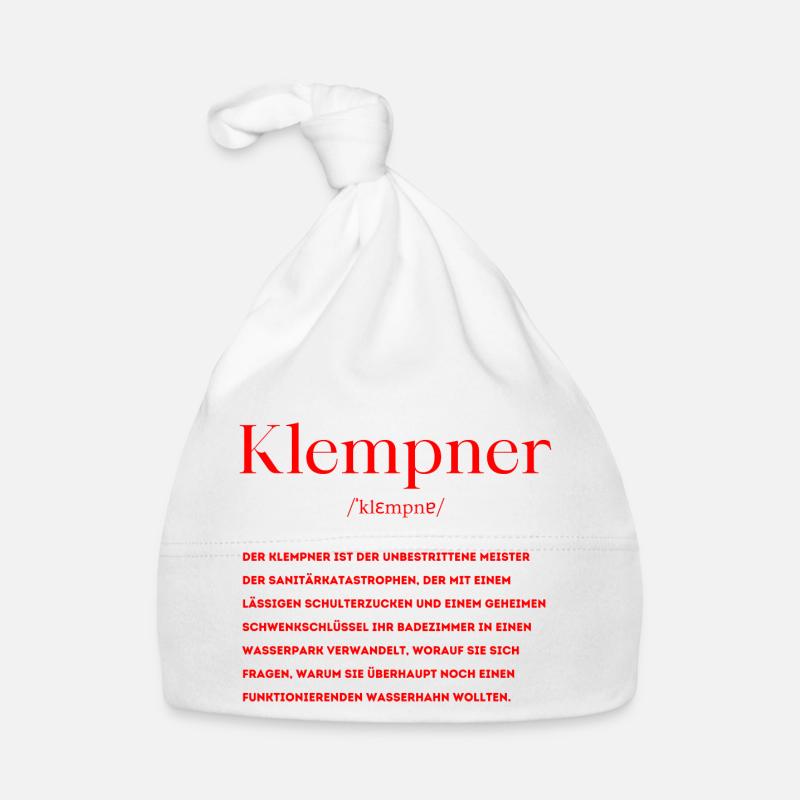 Klempner Definition Baby Bio-Mütze