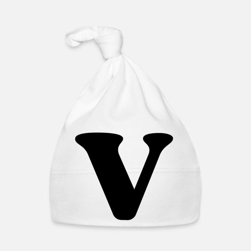 Buchstabe v Baby Bio-Mütze