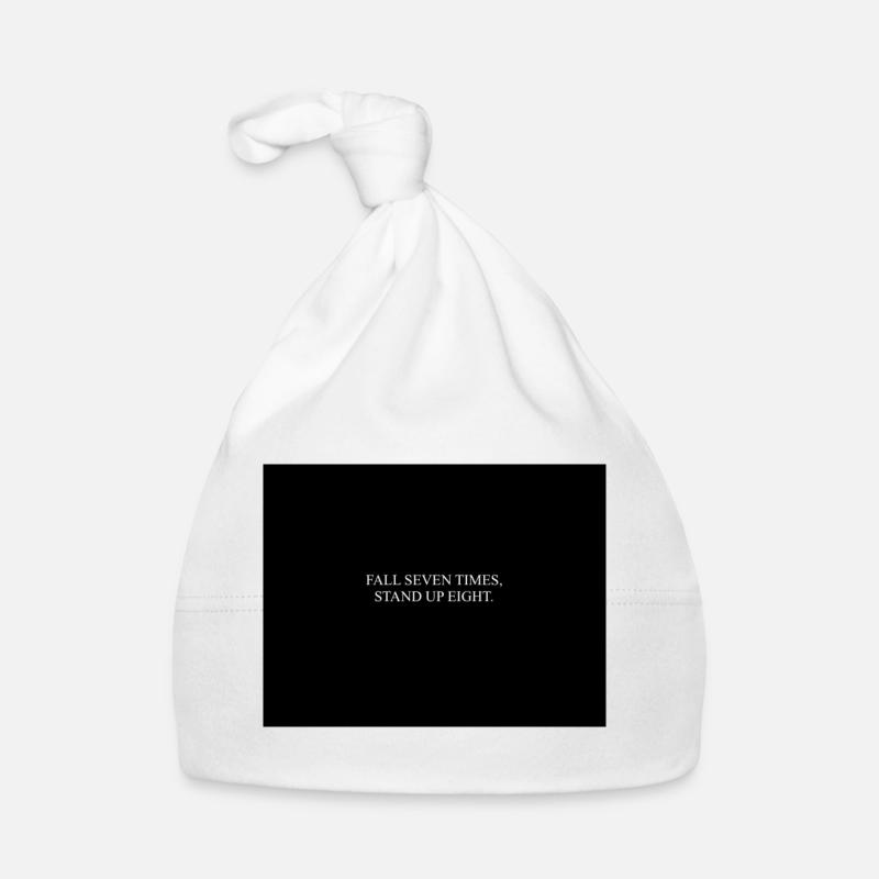 FALL SEVEN TIMES - Organic Baby Cap - white