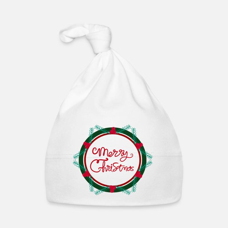 Weihnachtssternkranz Baby Bio-Mütze