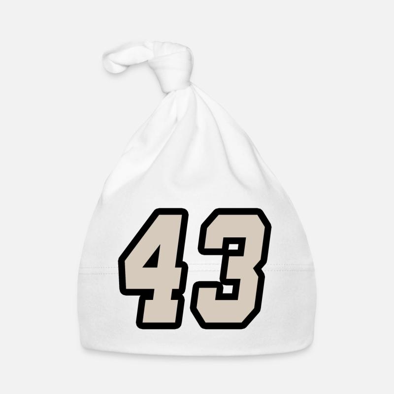 Nummer dreiundvierzig 43 Baby Bio-Mütze