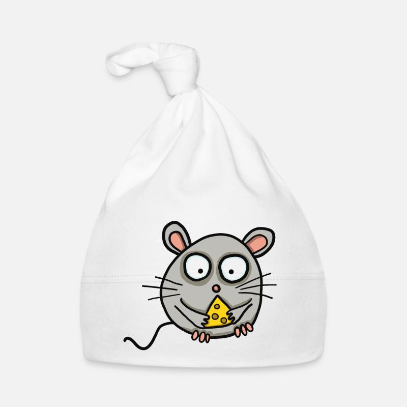 Mouse with cheese Organic Baby Cap
