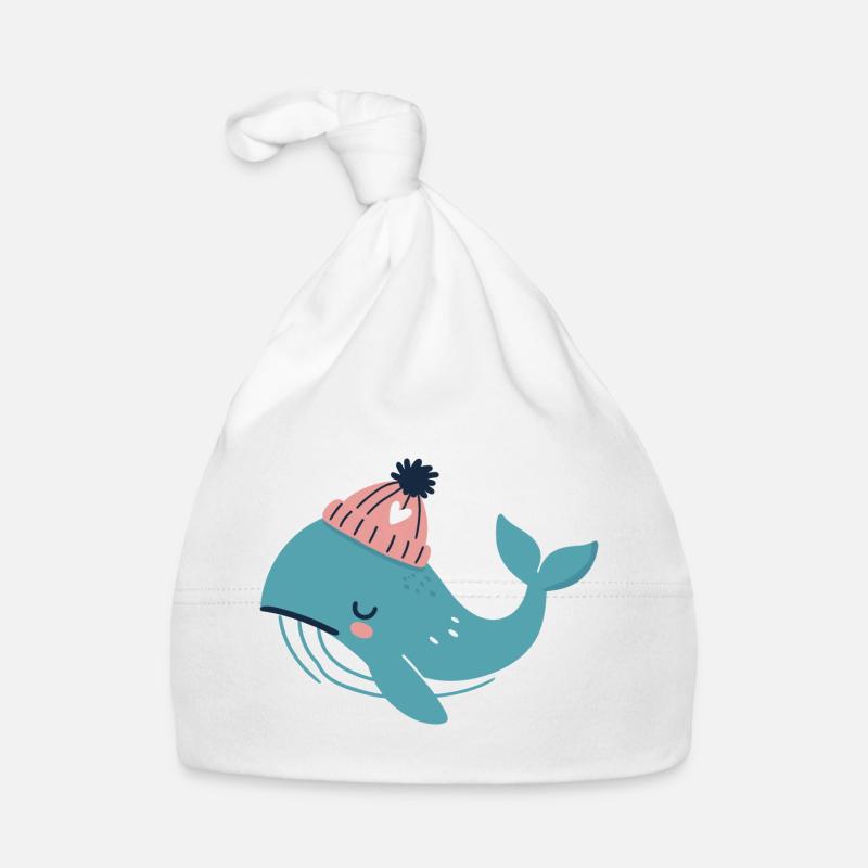 Baleine rêveuse avec bonnet Bonnet bio Bébé