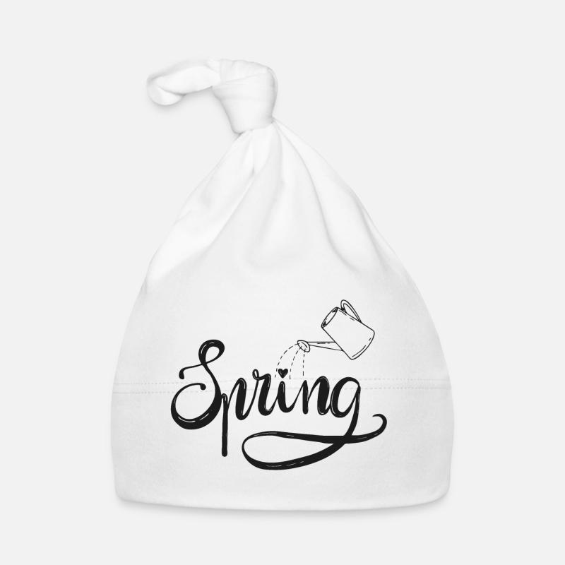 spring frühlingsbeginn garten gießen beet liebe Baby Bio-Mütze