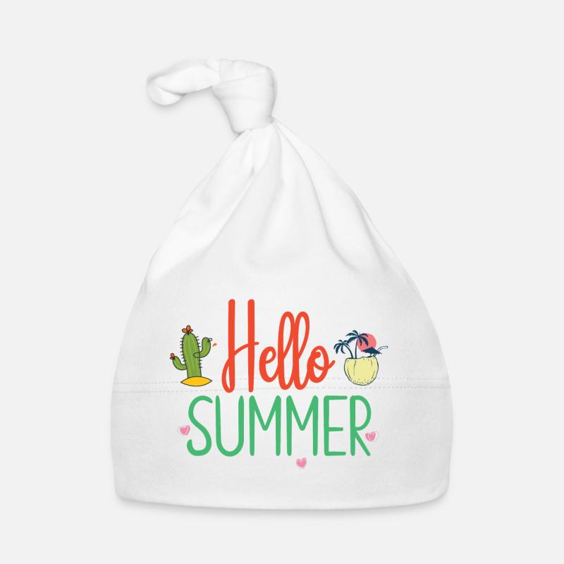 Hello Summer Organic Baby Cap