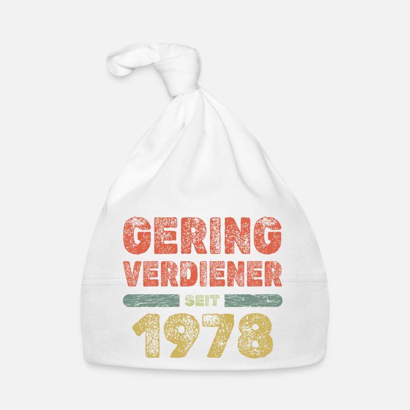 Saying 1978 Organic Baby Cap