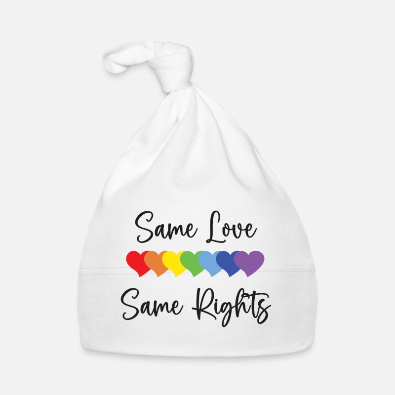 LGBTQ Pride Month - Same Love, Same Rights Organic Baby Cap