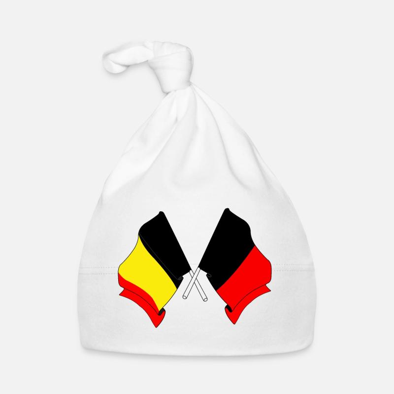 Flagge von Belgien und Flagge von Namur Baby Bio-Mütze