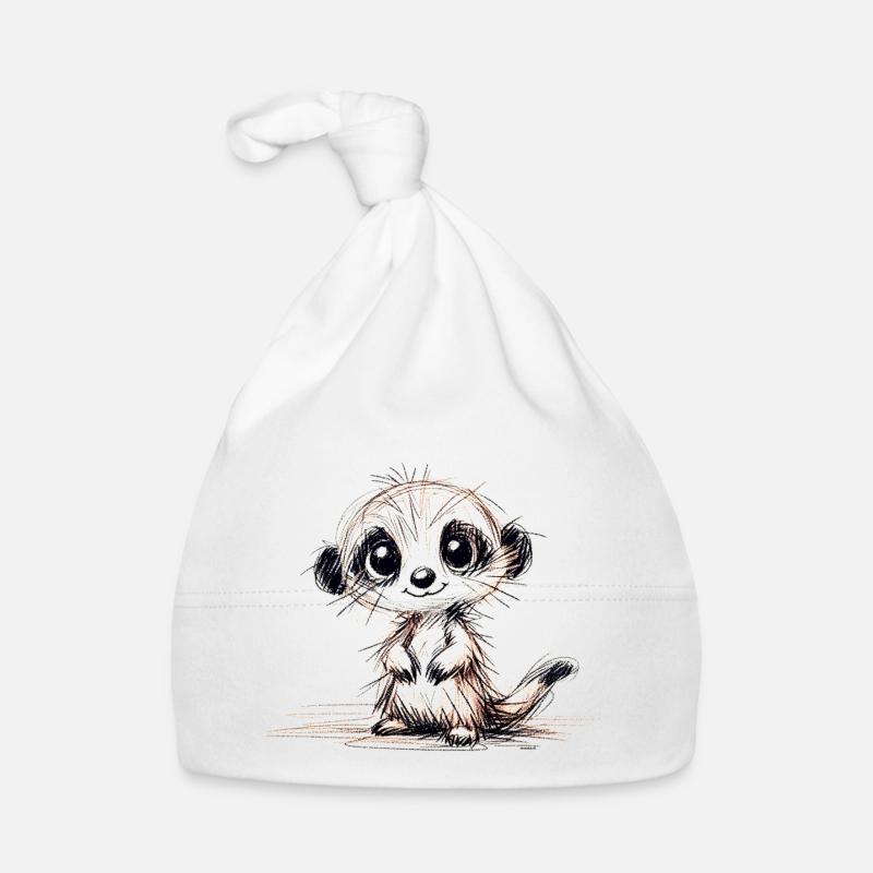 Erdmännchen Baby Bio-Mütze