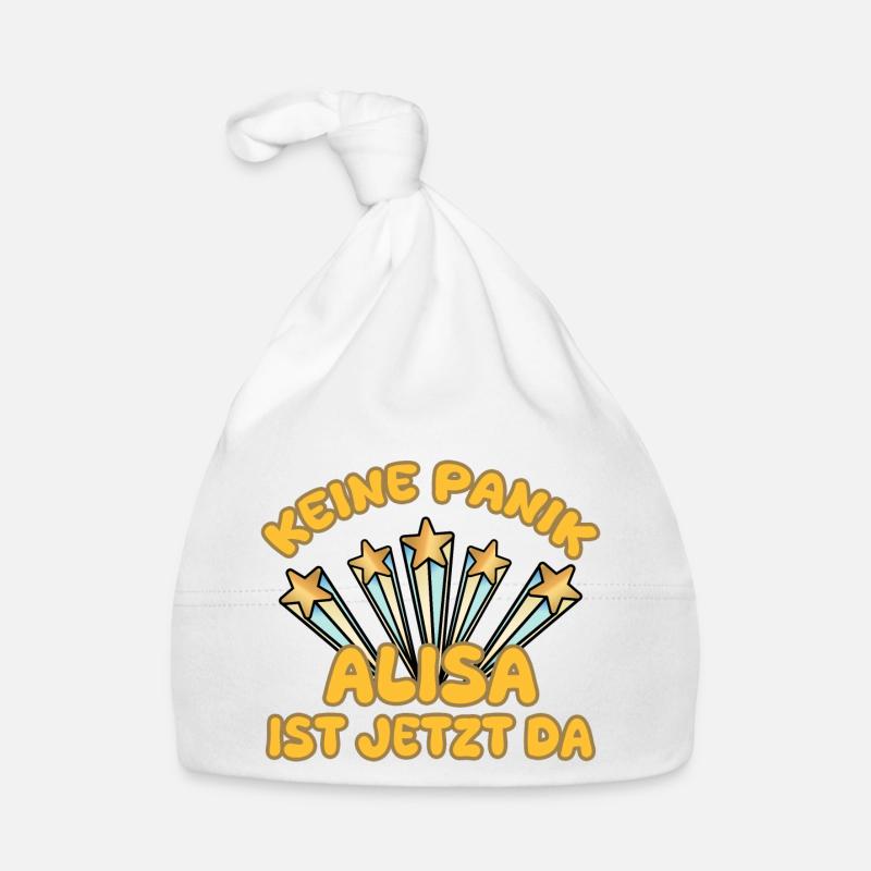 First name Alisa Organic Baby Cap