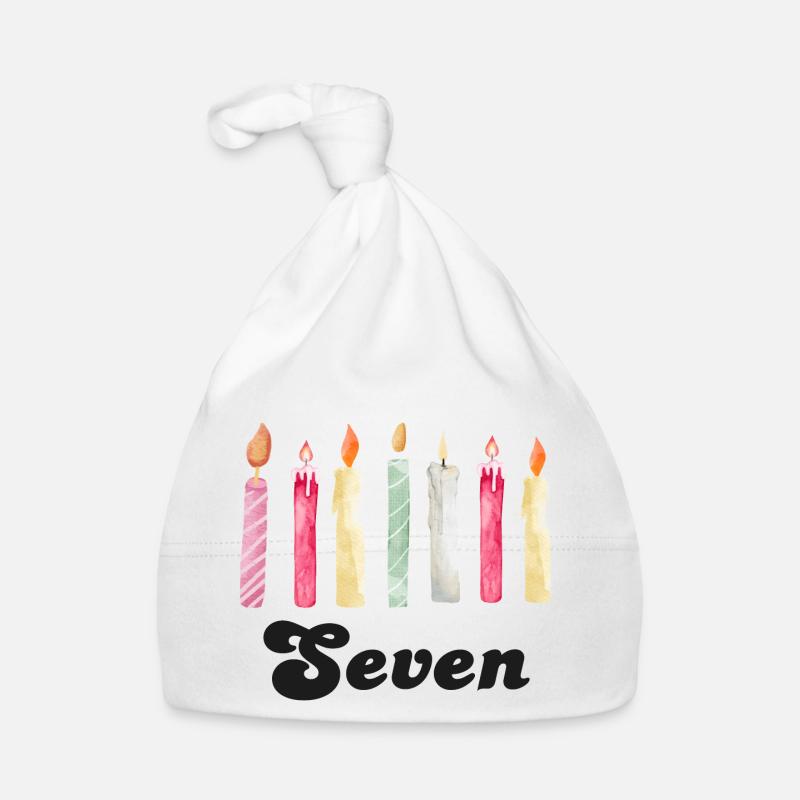 7e anniversaire bougie Bonnet bio Bébé