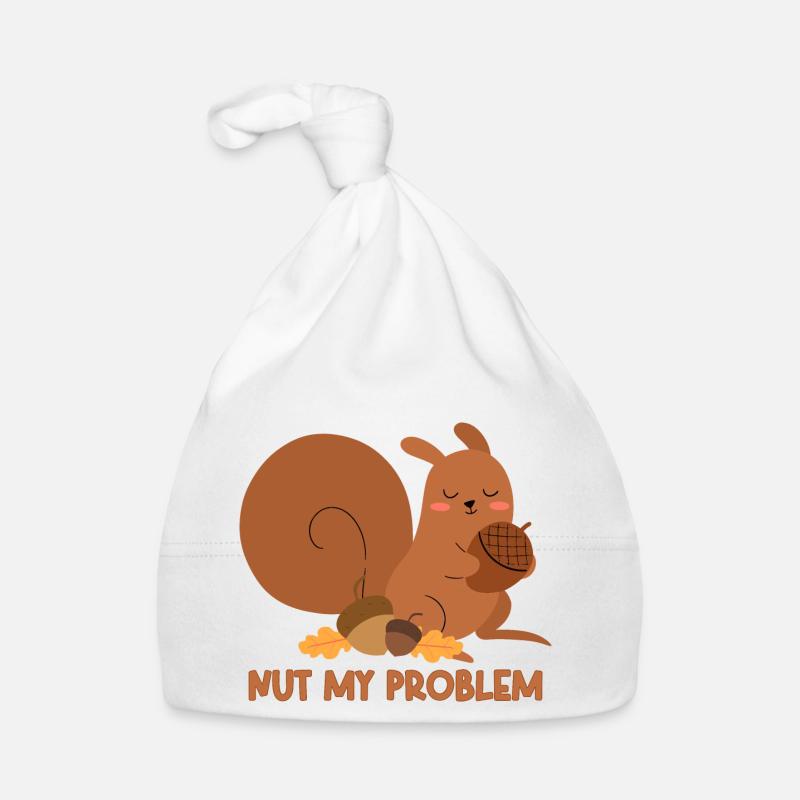 Nut My Problem Eichhörnchen Baby Bio-Mütze