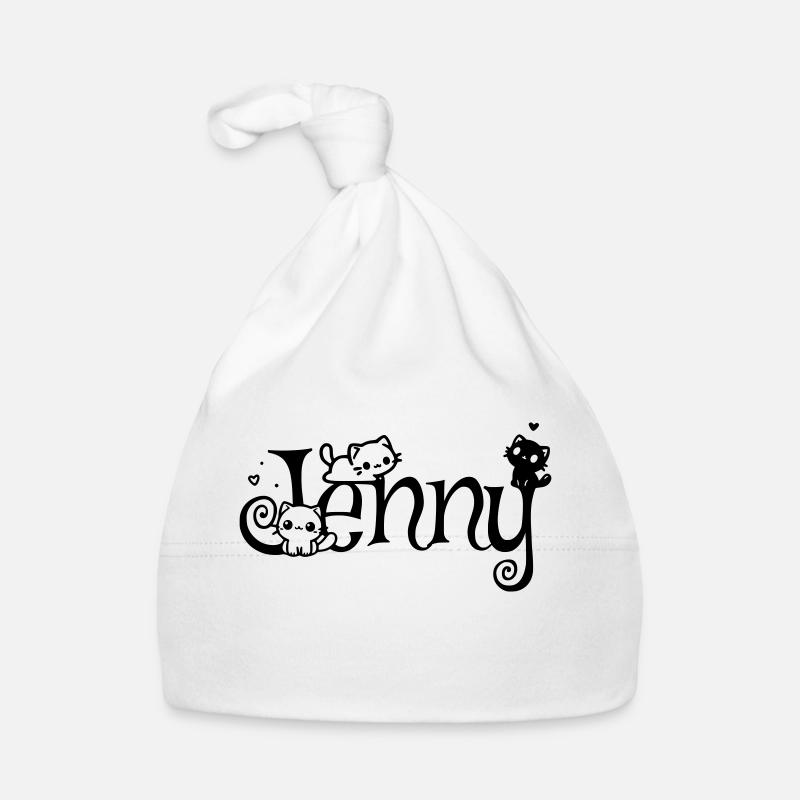 Jenny Nom Prénom Nom du chaton Bonnet bio Bébé
