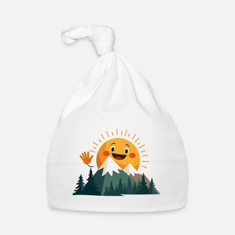 Smiling Sun Mountain Organic Baby Cap
