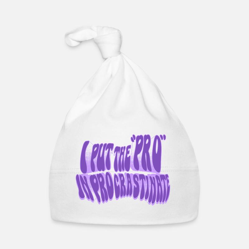 Pro in procrastination Organic Baby Cap