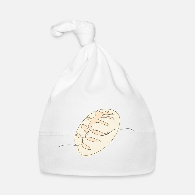 Sauerteigbrot Strichzeichnung Baby Bio-Mütze