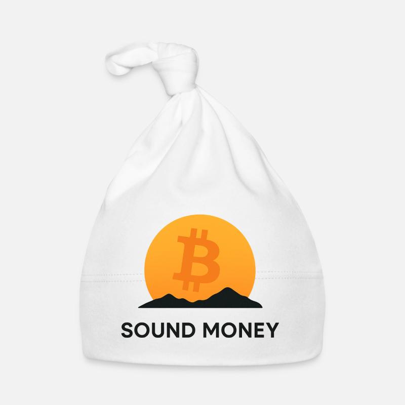 Bitcoin Sunset Mountain Organic Baby Cap