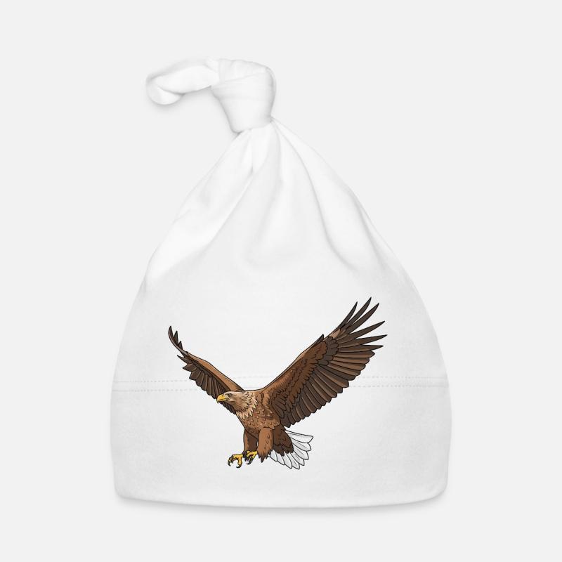 White-tailed Eagle Haliaeetus albicilla Eagle Organic Baby Cap